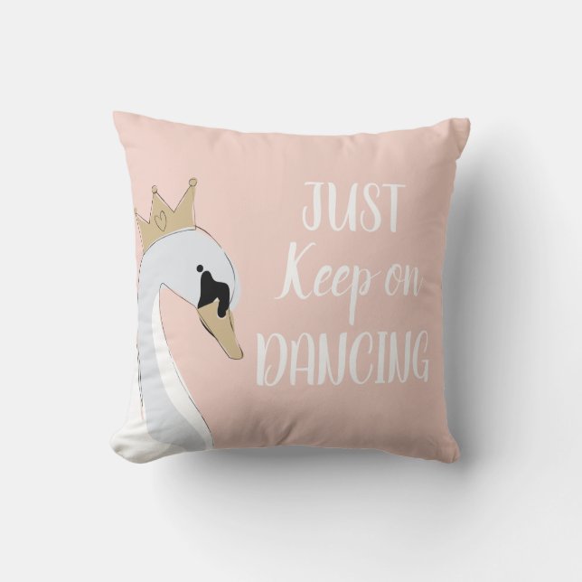 Swan Princess Ballet  Cushion (Front)