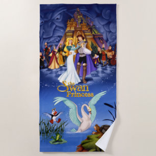 Swan Princess Beach Towel