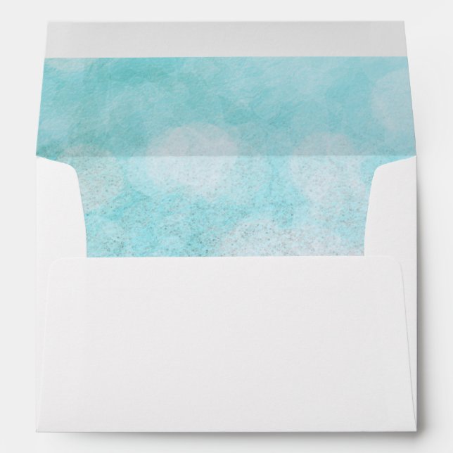 Swan Princess Fairy Tale Birthday Party Invitation Envelope (Back (Bottom))