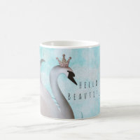 Swan Princess Faux Gold Glitter Chic Fairy Tale