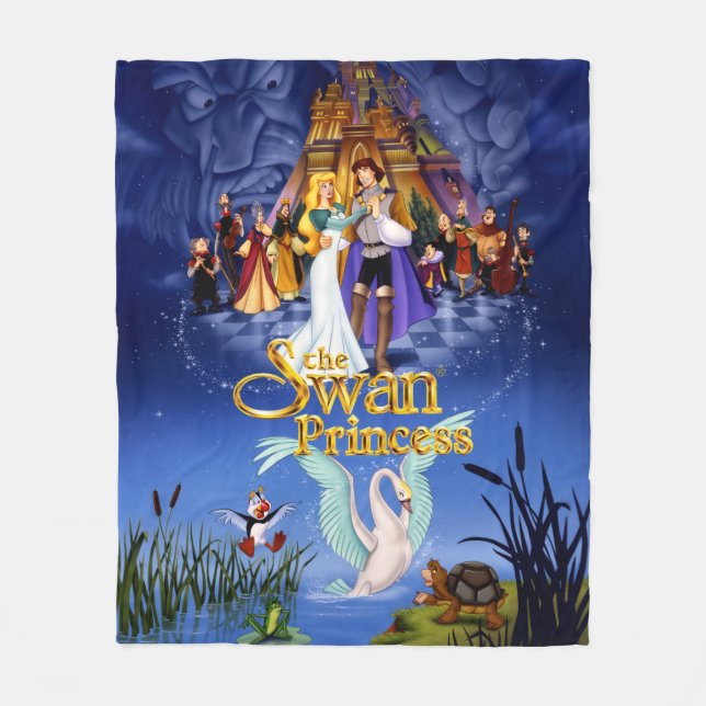 Swan Princess Movie Poster Fleece Blanket (Front)