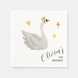 Swan Princess Paper Napkins