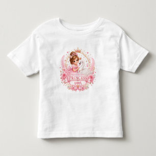 Swan Princess Pink Fairy Tale Birthday Party Toddler T-Shirt