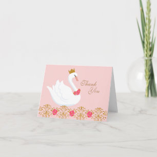 Swan Princess Thank You Note Card