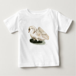 Swan Print Baby Tutu Bodysuit