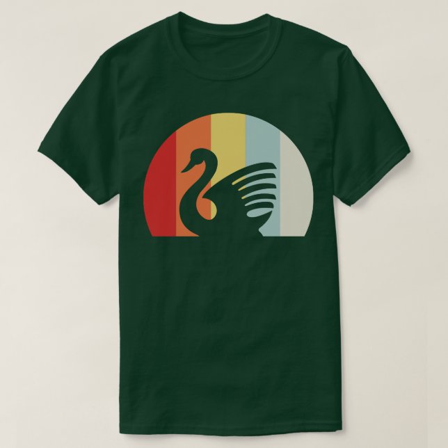 Swan Retro 3 T-Shirt (Design Front)