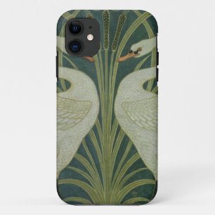 'Swan, Rush and Iris' wallpaper design iPhone 11 Case