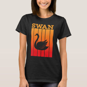 Swan Shadow Silhouette At Sunset T-Shirt