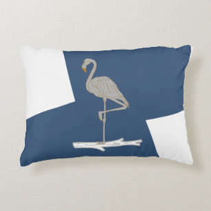 Swan, simple, elegant decorative cushion