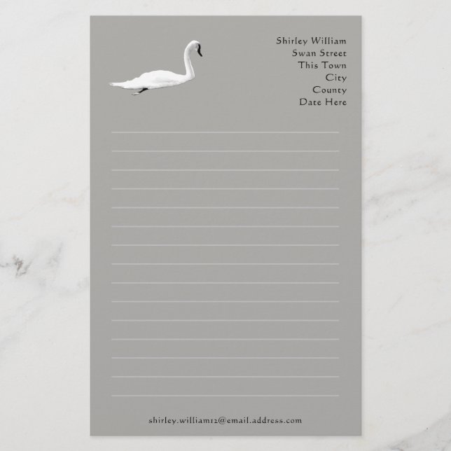 Swan  stationery (Front)
