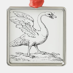 Swan Symbol of Love and Fidelity Fine Art Metal Ornament