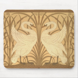 Swan wallpaper design mouse pad