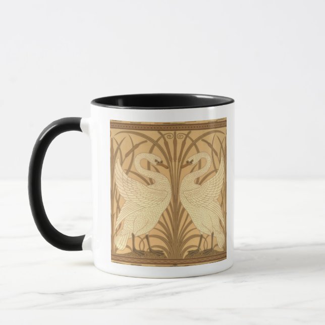 Swan wallpaper design mug (Left)
