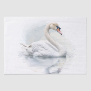 Swan Watercolor Tissue Paper