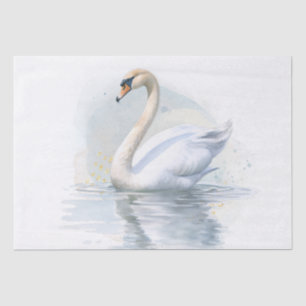 Swan Watercolor Tissue Paper