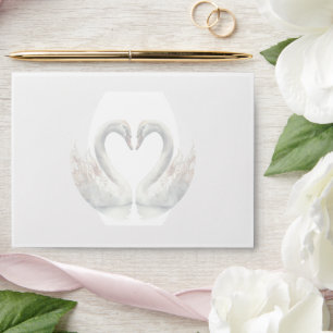 Swan Wedding Envelope