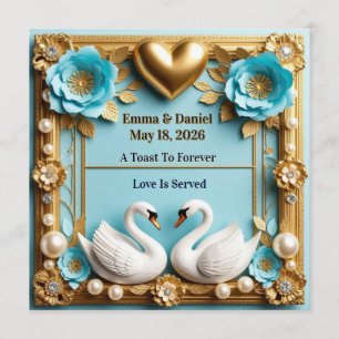 Swan Wedding Frame For Luxury Wedding Decor ✨ Program