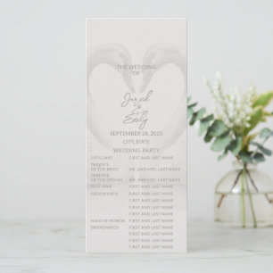Swan Wedding Program   Full