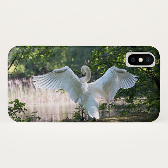 Swan with Wings Spread Case-Mate iPhone Case (Back (Horizontal))