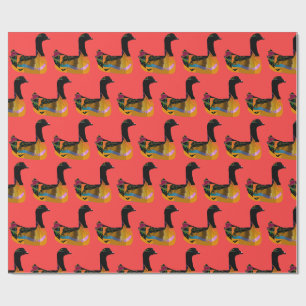 Swan-y Duck  Wrapping Paper
