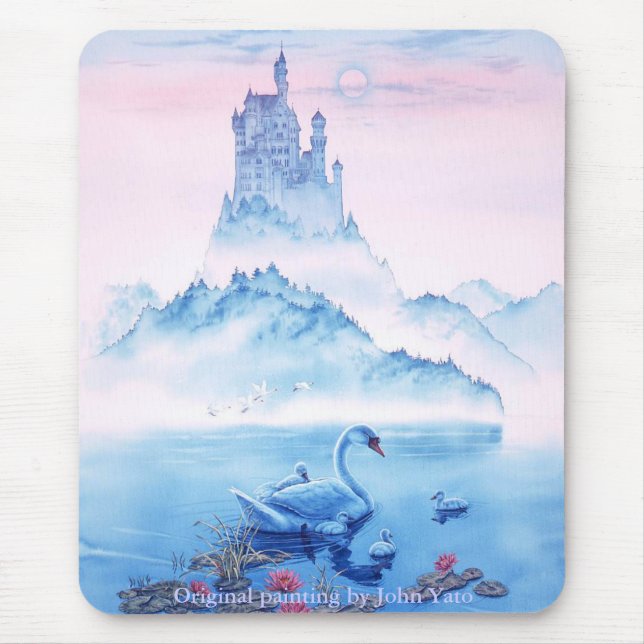 SWANCASTLE(matte), MUNICH, GERMANY, Original pa... Mouse Pad (Front)