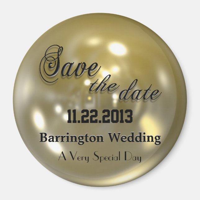 Swank Bright Save the Date  Magnet (Front)