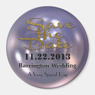 Swank Save the Date Magnet