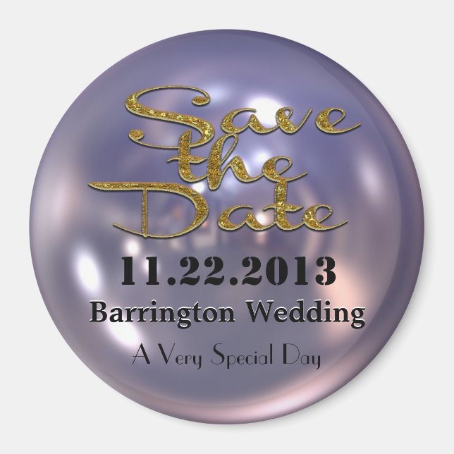 Swank Save the Date  Magnet (Front)