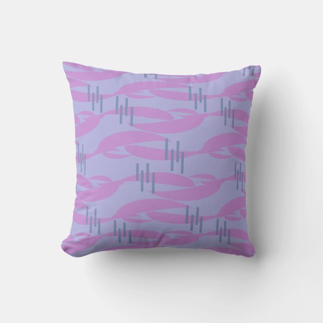 Swanky Abstract Pattern Retro Aesthetic Cushion (Front)