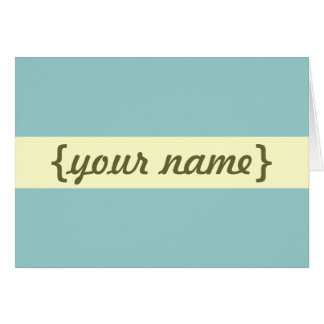 Swanky Personalised Card