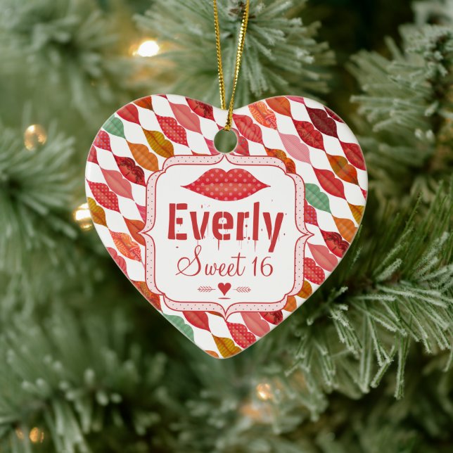 Swanky Sweet 16 Christmas Ornaments (Tree)