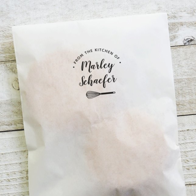 Swanky Whisk Personalised Cooking or Baking Self-inking Stamp (Creator Uploaded)