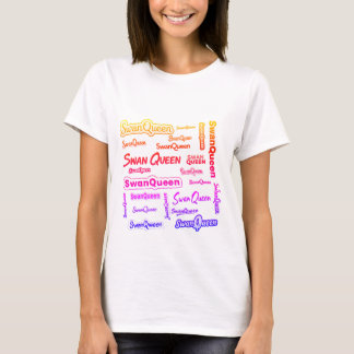 SwanQueen Word Cloud T-Shirt – Bold Fandom Pride D