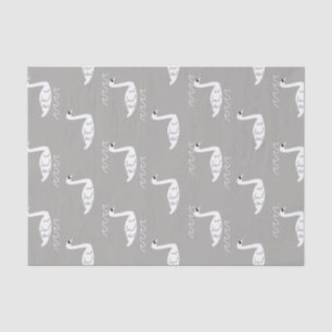 Swans and Waves Tissue Paper