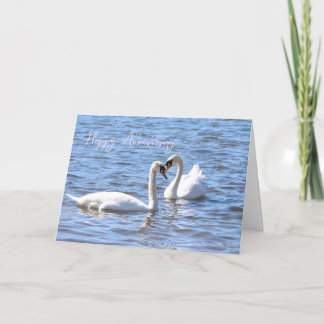 Swans anniversary card