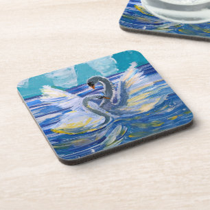 Swans "Art by Kids" Coaster