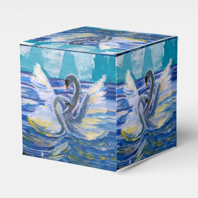Swans "Art by Kids" Favour Box (Front Side)