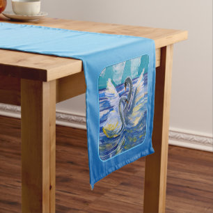 Swans "Art by Kids" Short Table Runner