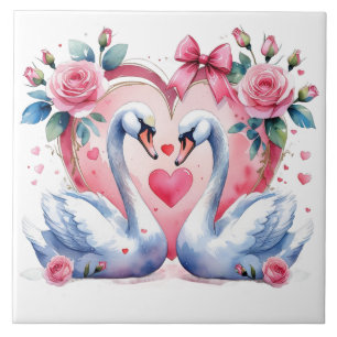 Swans Ceramic Tile