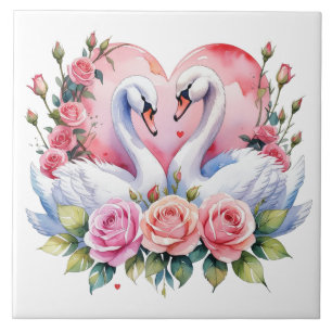 Swans Ceramic Tile
