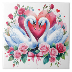 Swans Ceramic Tile