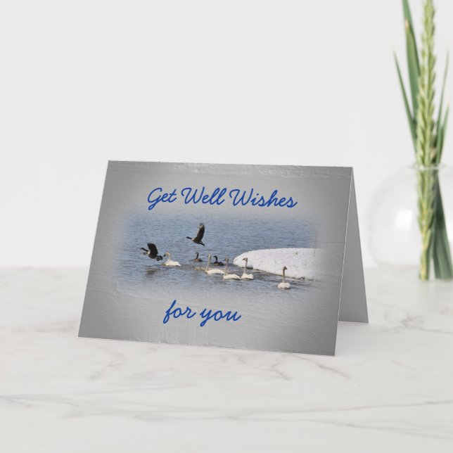 Swans & Geese embbk- customise any occasion Card (Front)