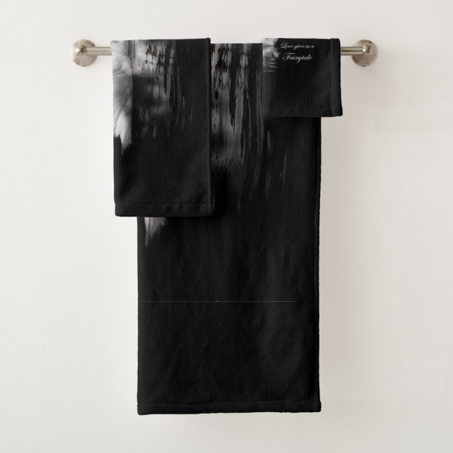 Swans in love bath towel set (Insitu)