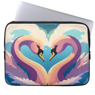 Swans In Love Laptop Sleeve