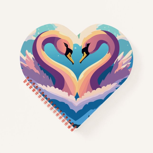 Swans In Love Notebook (Front)