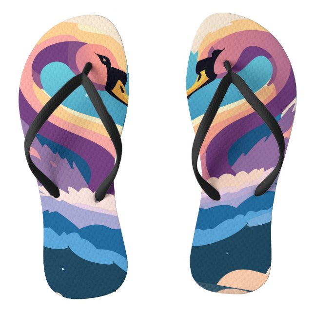 Swans In Love Thongs (Footbed)