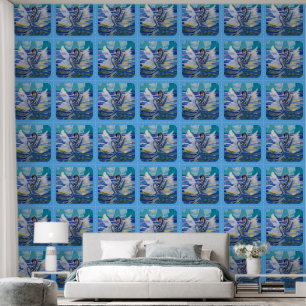 Swans in Sunrise Art by Kids Wallpaper