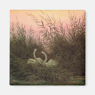 Swans in the Reeds, c.1820 Magnet