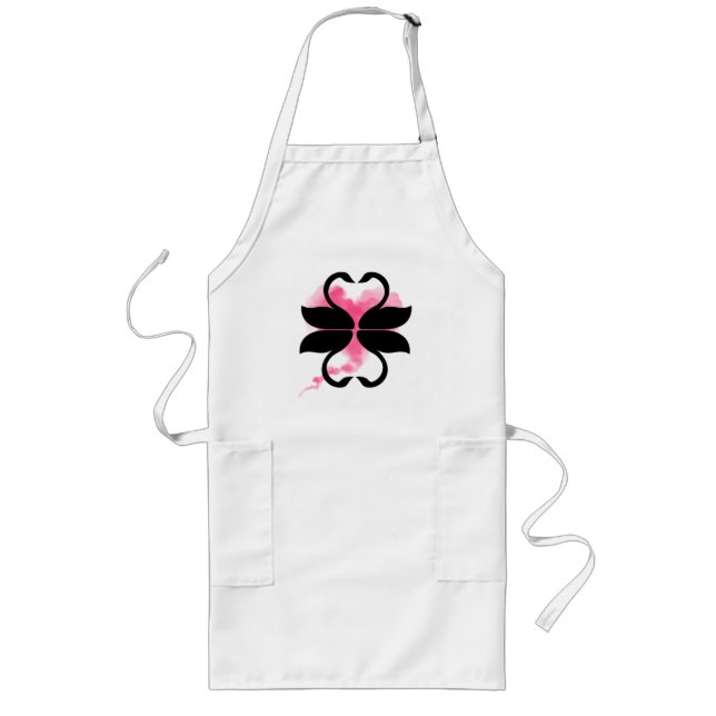 Swans Love Machete Long Apron (Front)