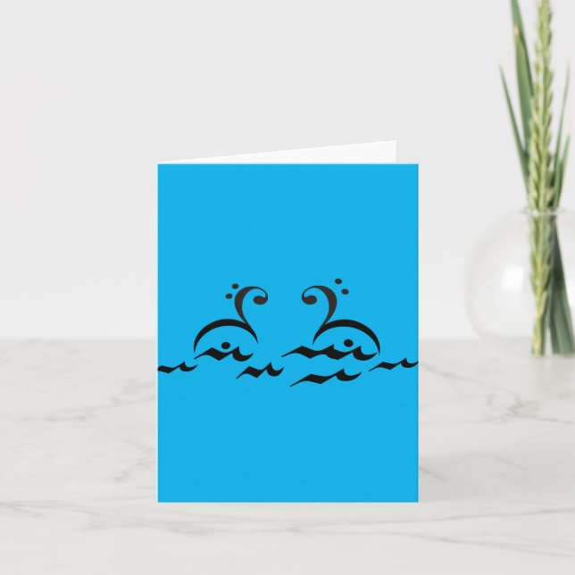 Swans, Music Swans Note Card (Front)